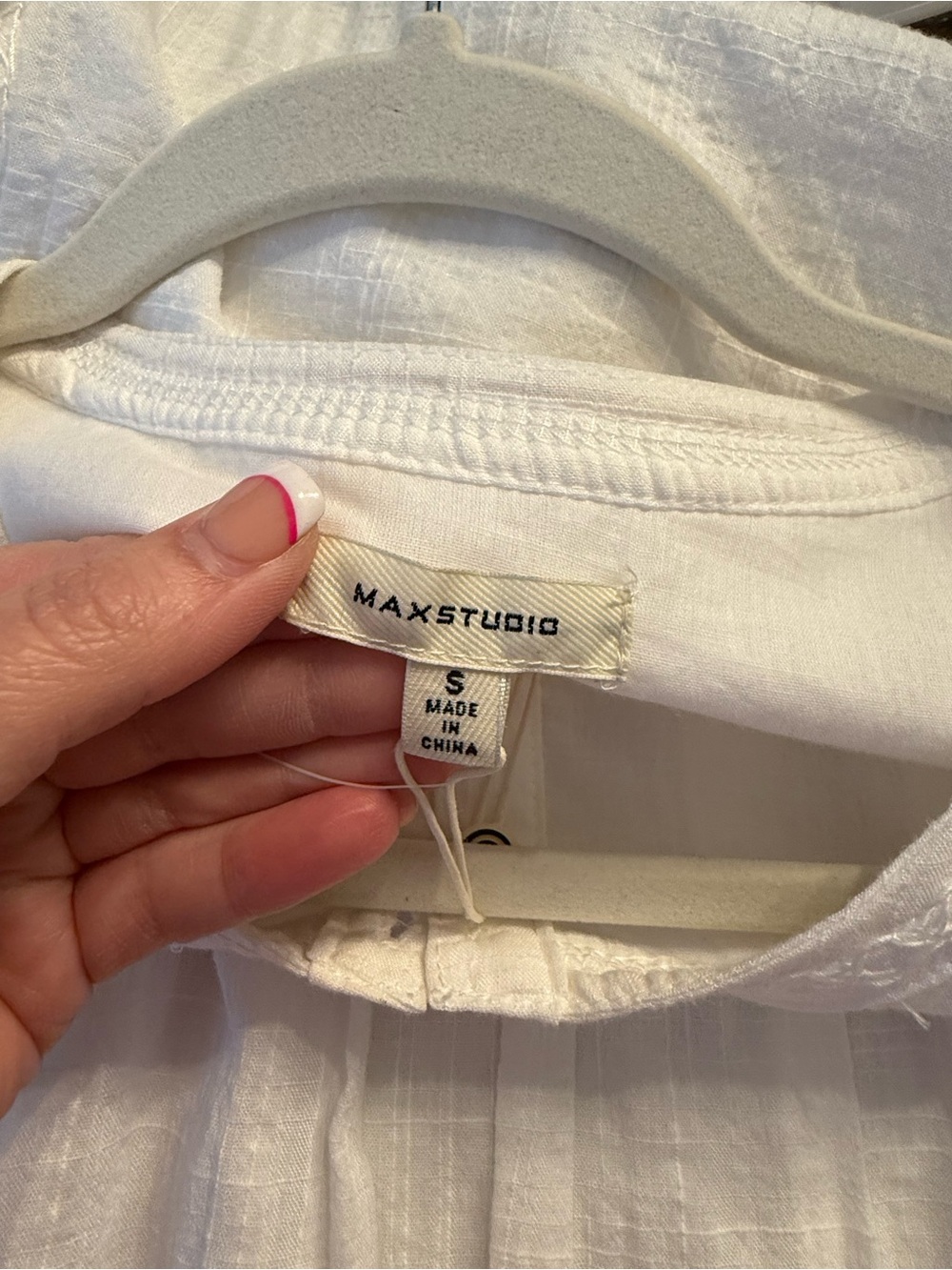 NWT Max Studio White Flutter Sleeve Boho Dress – Size Small - Picture 5 of 7